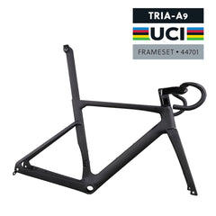 Juego de cuadro para bicicleta de carreras A9 con freno de disco de carbono