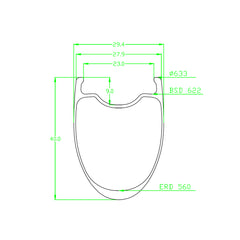 40mm-23mm Felgensatz