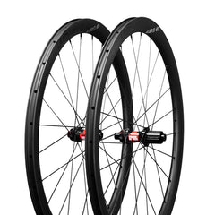 ICAN AERO 40 clincher tubeless ready carbon road bike disc wheelset with DT240s centerlock hubs 25mm wide